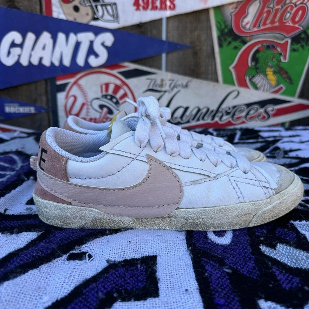 Size 8.5 - Nike Blazer Low '77‎ Jumbo Women's Sneakers White Pink